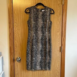 Snake Print Calvin Klein Dress